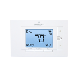 1F85U-22PR WHITE RODGERS THERMOSTAT 5 1 1 DAY PROGRAMMABLE OR NON-PROGRAMMABLE 2H/2C CONVENTIONAL OR 2H/1C HEAT PUMP AUTO 45-99F (7-37C) 7 DAY CHANGEOVER KEYPAD LOCKOUT
