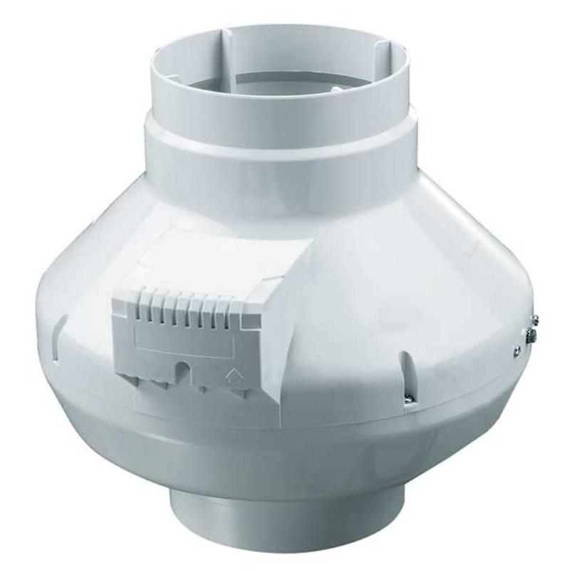CFM AXP100 4" Centrifugal In-Line Duct Fan 162 CFM (Plastic)