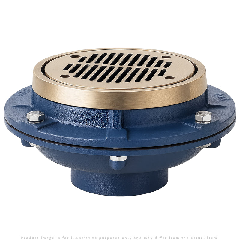 Zurn Z554 9" Diameter Medium-Duty Floor Drain w/ Sure-Set Bucket