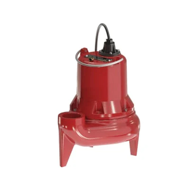 Liberty LE51M Submersible Sewage Pump - 1/2 HP, 10 ft Cord, 115V, Manual