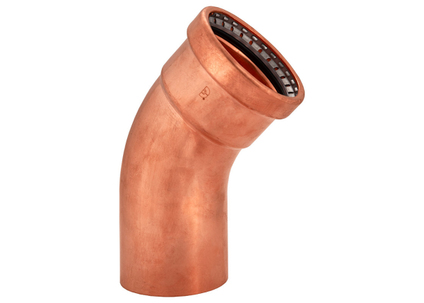 BMI 2-1/2" Wrot Copper Press-Fit FTG x P 45 Degree Street Elbow Item 47260