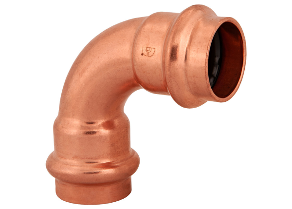 BMI 1-1/2" Wrot Copper Press-Fit 90 Degree Elbow Fitting Item 47308