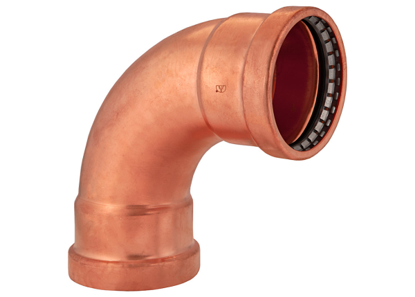 BMI 2-1/2" Wrot Copper Press-Fit 90 Degree Elbow Fitting Item 47310