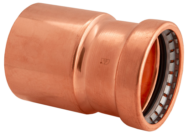 BMI 2-1/2" x 1" Wrot Copper Press-Fit FTG x P Bushing Fitting Item 47149