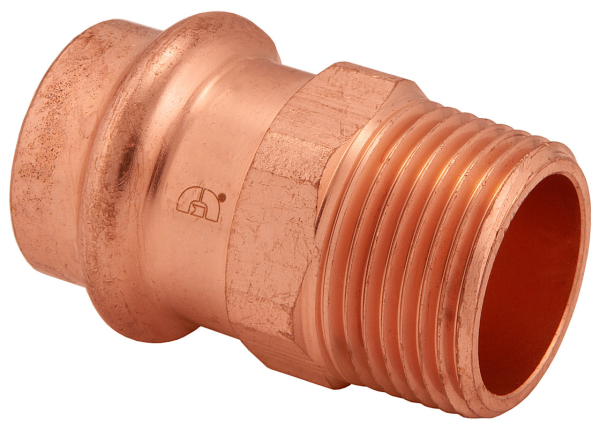 BMI 1" Wrot Copper Press-Fit PxMIPS Adapter Fitting Item 47806