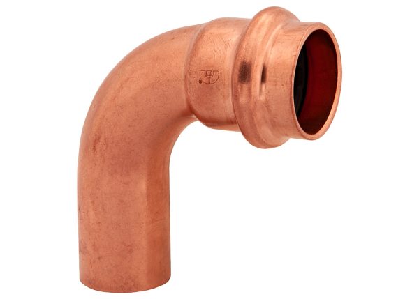 BMI 1-1/2" Wrot Copper Press-Fit FTG x P 90 Degree Street Elbow Fitting Item 47358
