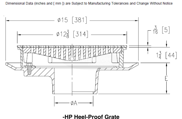 Zurn Z509 Suffix Options (ZB Grates)