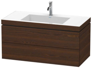 Duravit LC6928O6969 L-CUBE C-BONDED SET WALL-MOUNTED LC6928O6969 BRUSHED WALNUT