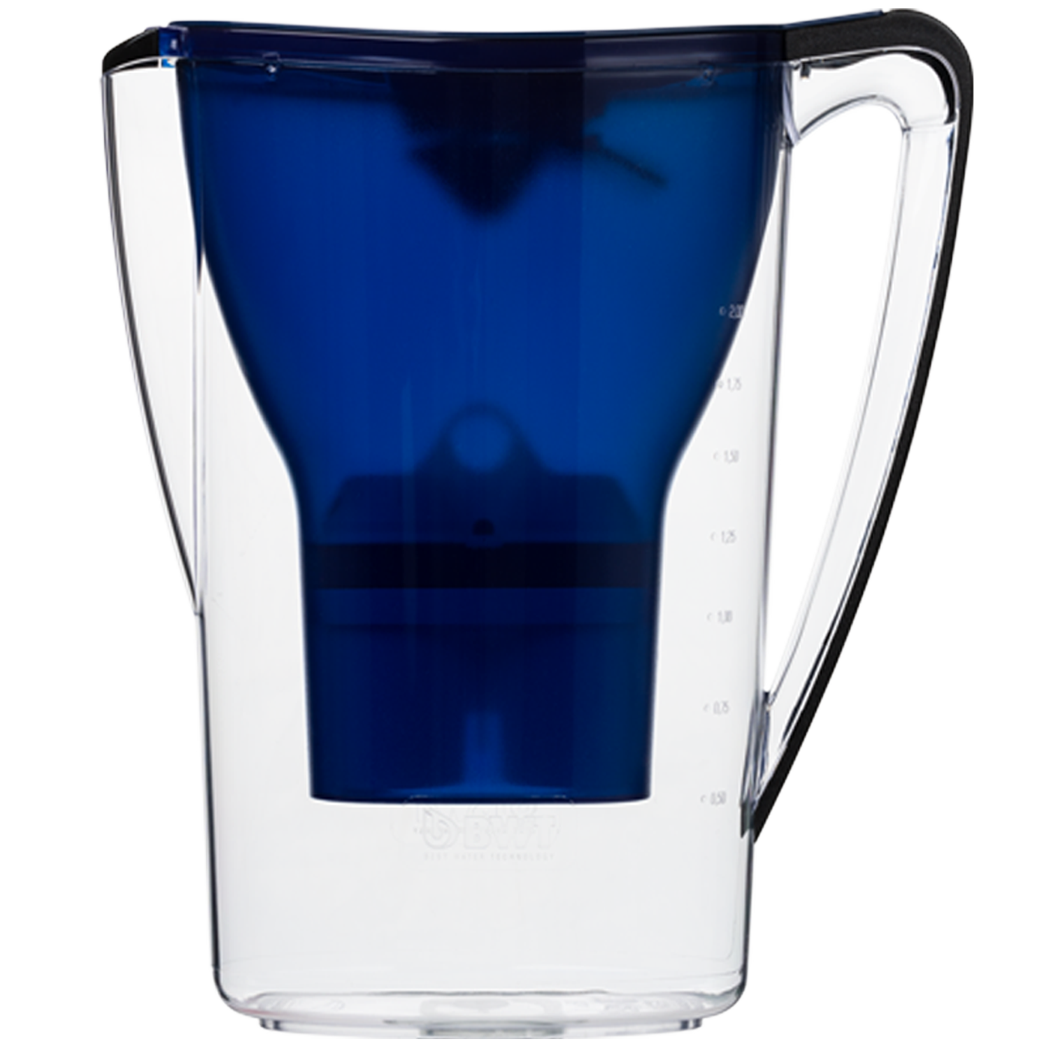 BWT AQUAlizer blue magnesium mineralized water filter pitcher for home drinking water