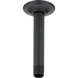 Delta Rp61058Bl Matte Black Universal Showering Components: Shower Arm & Flange - 6In Ceiling Mount