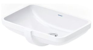 Duravit 03954900172 UNDER COUNTER MOUNTED BASIN 19 1/4 X 11 3/8, WHITE