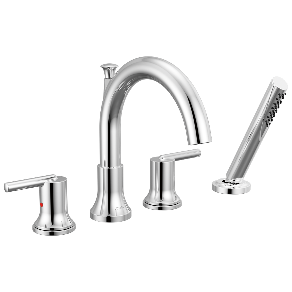 Delta T4759 Trinsic Roman Tub Faucet Trim With Handshower Chrome