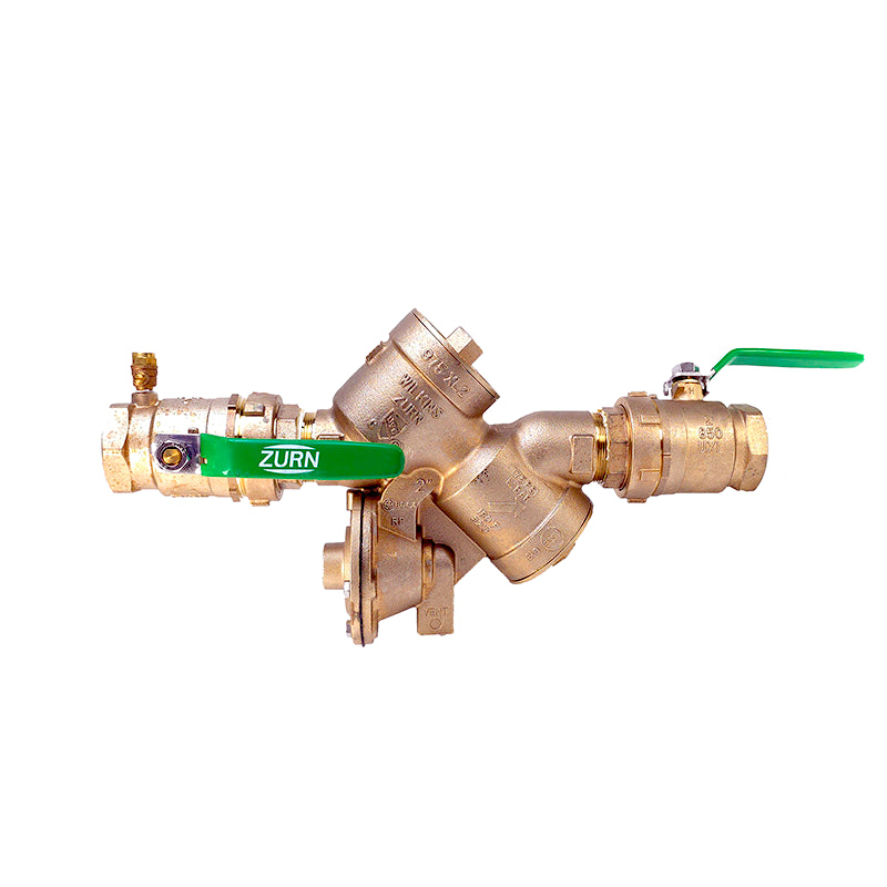 Zurn Wilkins 2-975XL2U 2" Reduced Pressure Principle Assembly Backflow Preventer With UNION BALL VALVES Lead-Free