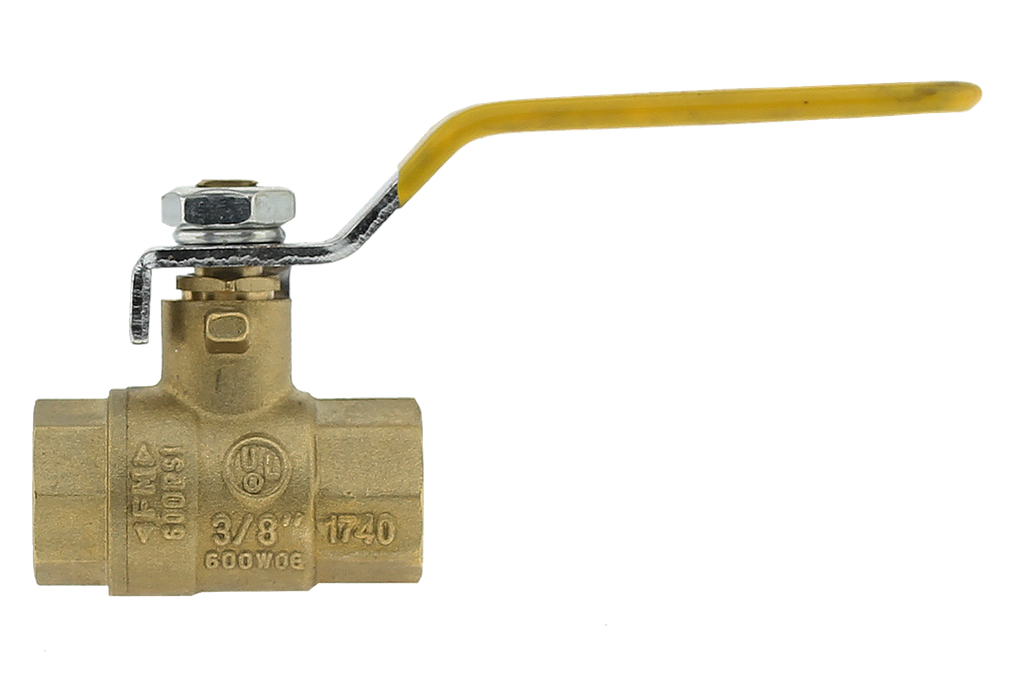 Boshart 0827-03 3/8" FPT FULL PORT BALL VALVE - 600WOG - CGA APPROVED, NOT FOR POTABLE WATER