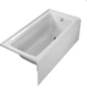 Duravit 700355000000091 ARCHITEC 60 X 30" WHITE TUB W/TILE FLG RH W/EXTEDNED APRON PANEL HEIGHT 20-3/8"