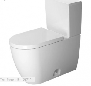 Duravit 2171010000 "ME" BY STARCK DUAL FLUSH TOILET BOWL 12" ROUGH-IN 1.6/.8 GAL FLUSH, WHITE, WITHOUT CISTERN (ADD TANK AND SEAT)