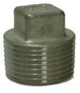 Boshart 1SS304P 2-SSP-10 1" 304 SS CORED PLUG SQ HD