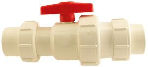 Boshart 112SPCVS 1-1/2" PVC BALL/CHECK VALVE, SXS W/UNION