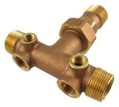 Boshart 2-07TKO-13-2UNL 1-1/4" BRASS TANK TEE W/UNION