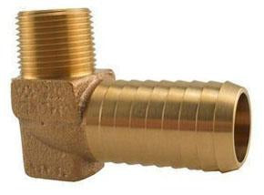 Boshart HL-100NL 1BRIMH90 1" BRASS INSERT X MIP HYDRANT 90 ELBOW