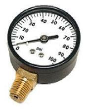 Boshart PG-160 2PG160 2" PRESSURE GAUGE 0-160 PSI, 1/4" LM