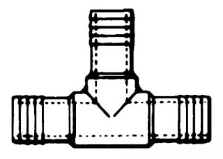 Boshart 114NIT 1-1/4" NYLON INSERT TEE