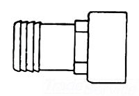 Boshart 12PIFA 1/2" PVC INSERTXFIP ADAPTER