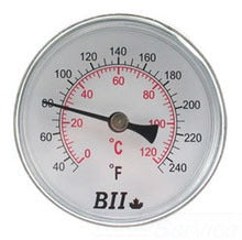 Boshart TW25-CB2-250-25 THERMBO 1/2" CBM BACK OUTLET THERMOMETER