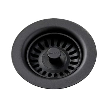 ELKAY LKQS35BK 3-1/2 STRAINER & STOPPER BLACK