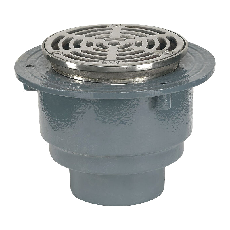 Watts FD-1200-A - HD Floor Drain with Round Stainless Steel Strainer IMG 1