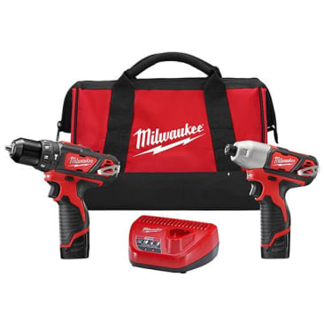 MILWAUKEE 2497-22 M12 DRILL & IMPACT DRIVER KIT