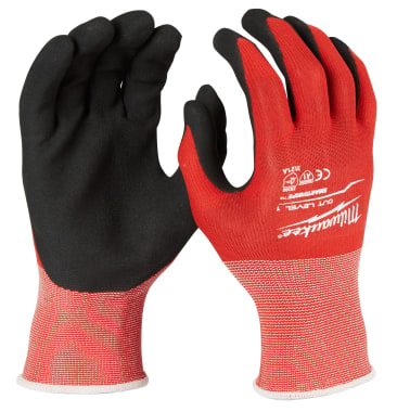 MILWAUKEE 48-22-8901B MED CUT LVL 1 DIPPED GLOVES (PAIR)