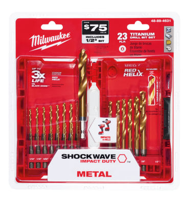 MILWAUKEE 48-89-4631 SHOCKWAVE 23PC TIN KIT