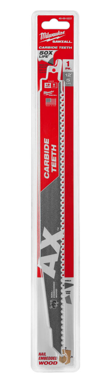 MILWAUKEE 48-00-5227 BLADE 5T 12L CARBIDE AX 1PK