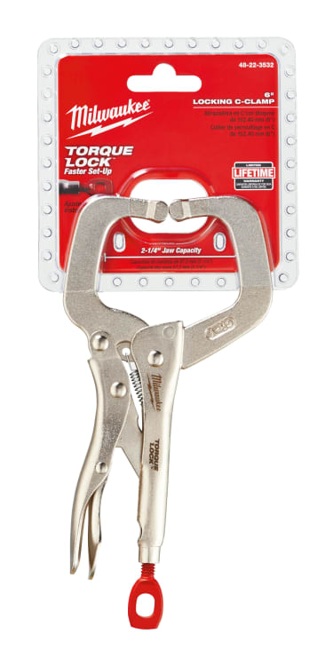 MILWAUKEE 48-22-3532 6IN LOCKING C-CLAMP W/REG JAWS