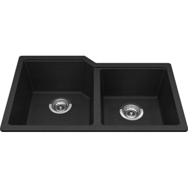 Kindred KIL MGC2031U-9ON GRANITE UNDERMOUNT COMBO BOWL ONYX