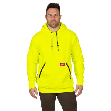 MILWAUKEE 350HV-2X HD PULLOVER HOODIE-HI VIS 2X