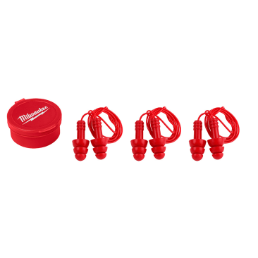 MILWAUKEE 48-73-3151 3PK REUSABLE CORDED EARPLUGS