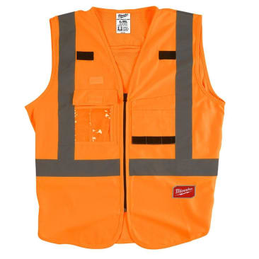 MILWAUKEE 48-73-5073 HIGH VIS ORANGE SAFETY VEST-XXL/XXXL