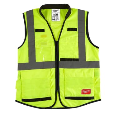 MILWAUKEE 48-73-5081 HIGH VIS YELLW PRFRMNC SAFETY VEST-S/M