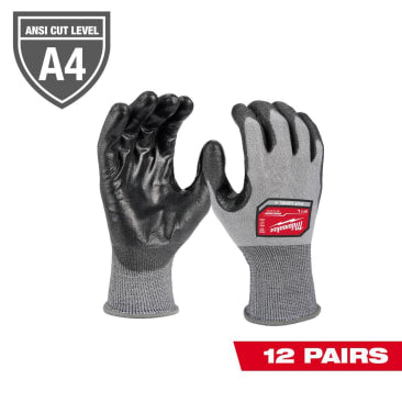 MILWAUKEE 48-73-8743 XL CUT 4 HI-DEXTERITY GLOVES (PAIR)