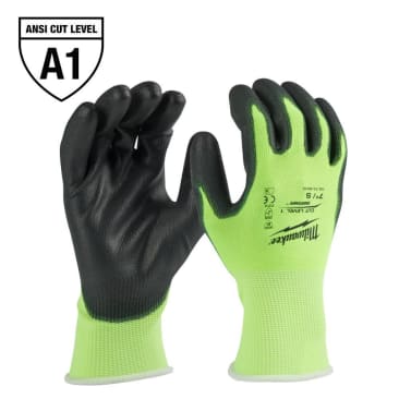 MILWAUKEE 48-73-8910 SML CUT 1 HIGH VIS GLOVES (PAIR)