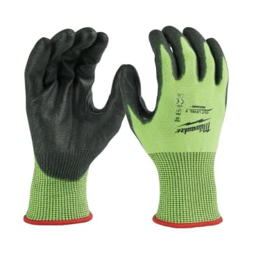 MILWAUKEE 48-73-8952B LRG CUT 5 HIGH VIS GLOVES (12 PAIR)