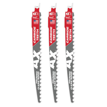 MILWAUKEE 48-00-5332 9 3TPI BLD AX WOOD SAWZALL BLD 3PK