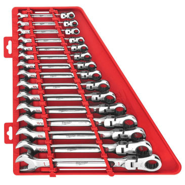 MILWAUKEE 48-22-9413 15PC FLEX HEAD WRENCH SET - SAE