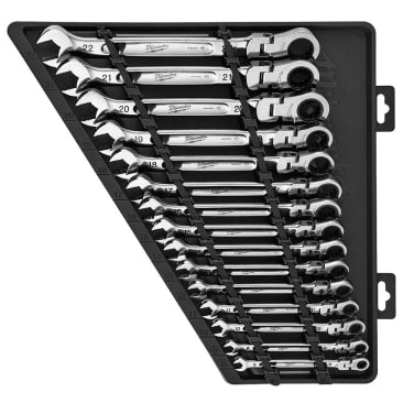 MILWAUKEE 48-22-9513 15PC FLEX HEAD WRENCH SET - METRIC