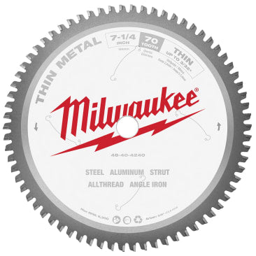 MILWAUKEE 48-40-4240 7-1/4 70T METAL CSB 5/8