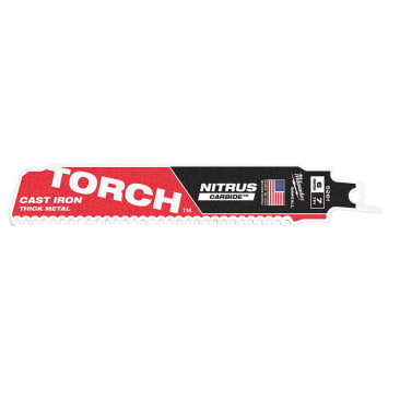 MILWAUKEE 48-00-5261 6IN THE TORCH W/NTRS CRBD 1PK EA