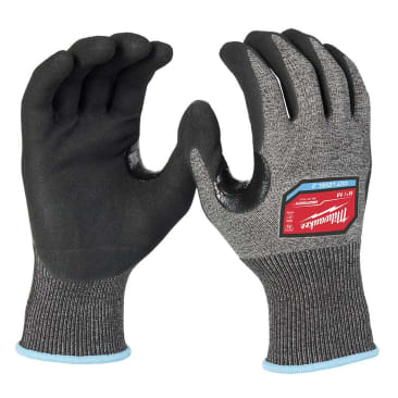 MILWAUKEE 48-73-7121E MED CUT LEVEL 2 HIGH-DEXTERITY NITRILE DIPPED GLOVES