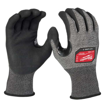 MILWAUKEE 48-73-7134E 2XL CUT LEVEL 3 HIGH-DEXTERITY NITRILE DIPPED GLOVES